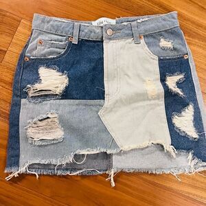 Lily Rain denim skirt